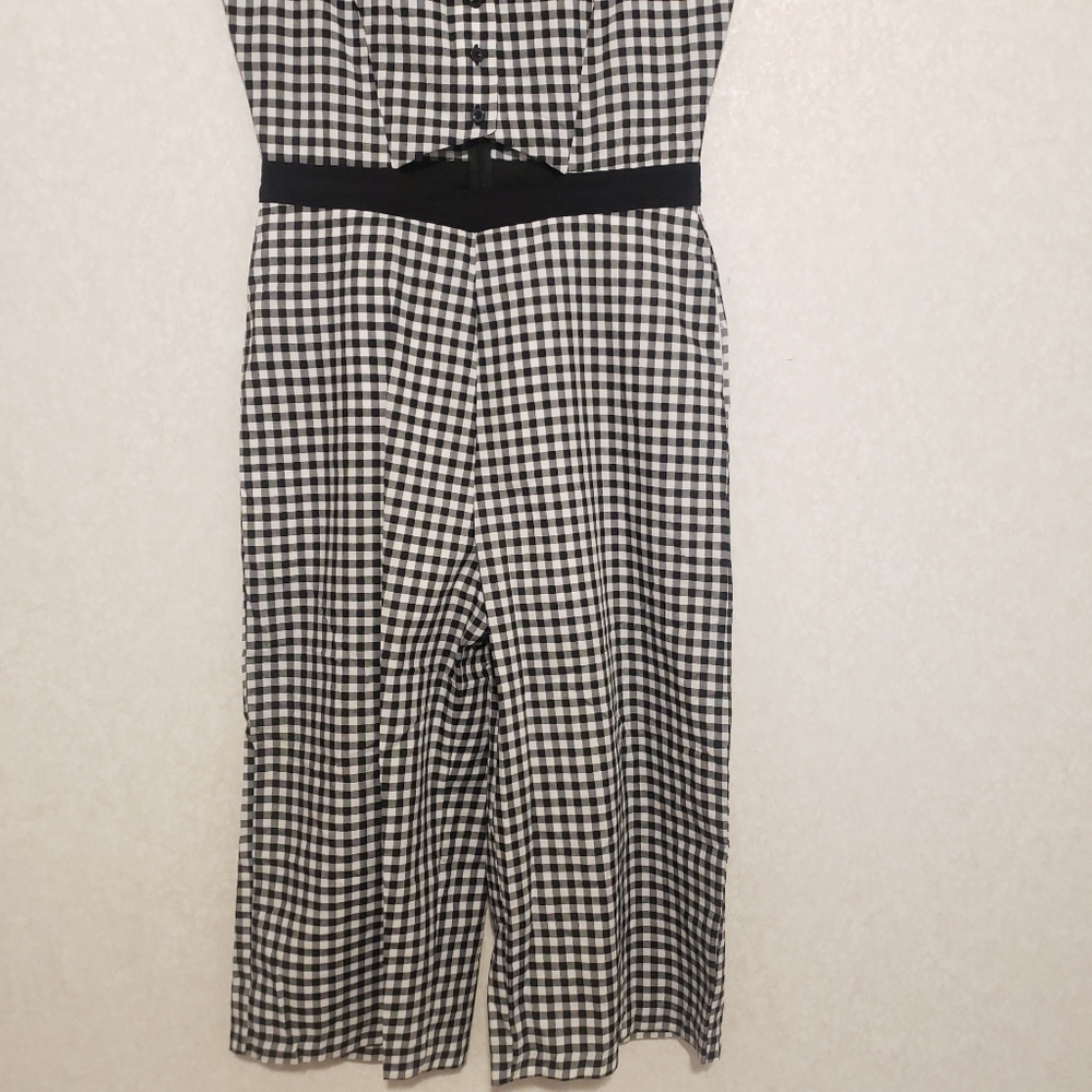 NEW BCBG PLAID JUMPSUIT...SIZE:10 - Picture 5 of 15